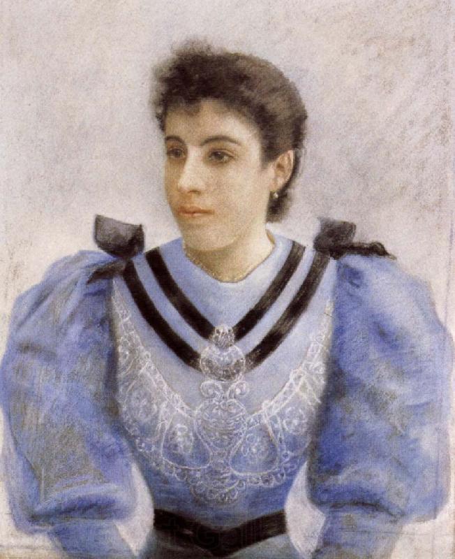 Federico zandomeneghi Portrait of a Girl France oil painting art